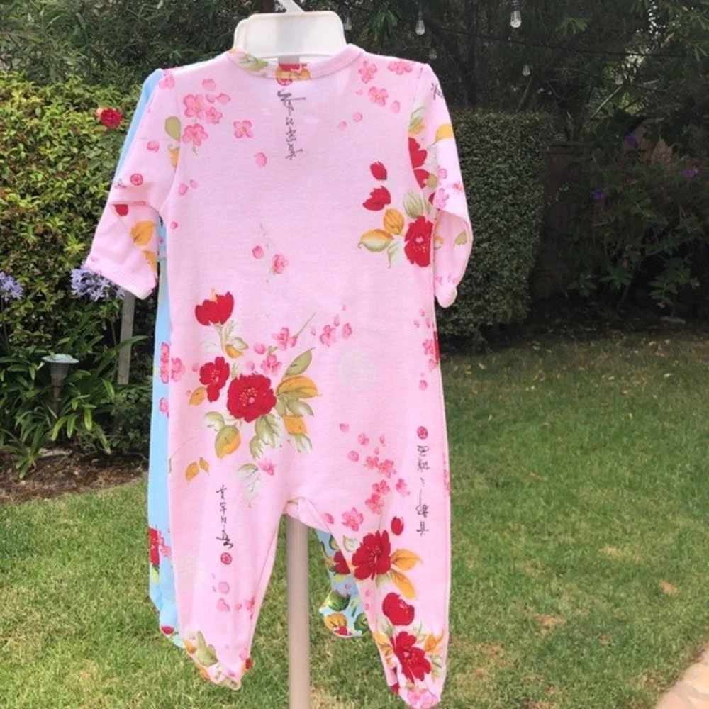 New 12 Months Mad Sky Footie Pajamas‎ Sleeper Baby Girls Infant Infants Floral